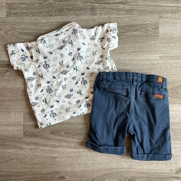 7 For All Mankind toddler boys matching set - Picture 2 of 4